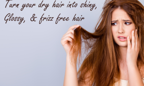 Turn your Dry Hair into Shiny, Glossy and Frizz Free Hair